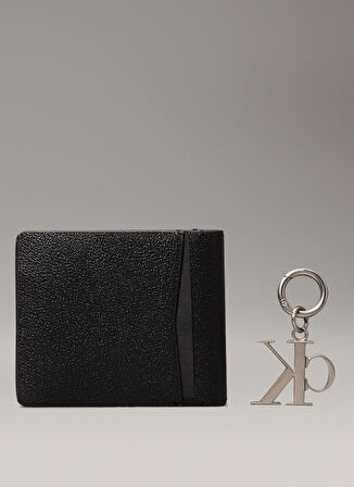 Calvin Klein Siyah Erkek Cüzdan-Anahtarlık Tk GIFT BIFOLD W/COIN & KEY FOB