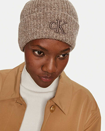 Calvin Klein Thick Embroidery Beanie Headwear Bere