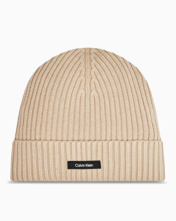 Calvin Klein Classic Coton Beanie Headwear Bere