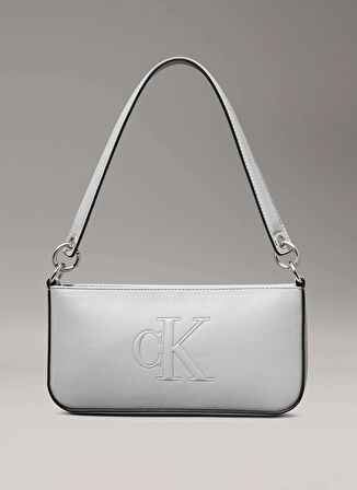 Calvin Klein Açık Gri 25x13x4 cm Kadın Omuz Çantası K60K612725PFF