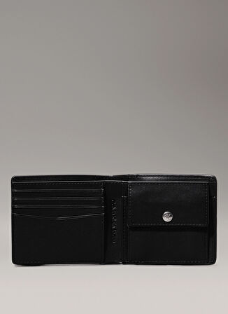 Calvin Klein Siyah Erkek Cüzdan AOP BIFOLD W/COIN