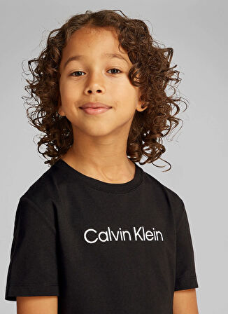 Calvin Klein Baskılı Siyah Erkek Çocuk T-Shirt IU0IU00682BEH