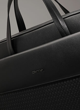 Calvin Klein Siyah Erkek Laptop Çantası VERTICAL LINES LAPTOP BAG MONO