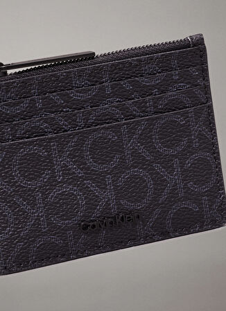 Calvin Klein Siyah Erkek Kartlık CK MUST MONO CARDHOLDER 6CC ZIP