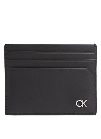 Calvin Klein Siyah Erkek Kartlık METAL CK CARDHOLDER 6CC