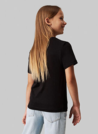Calvin Klein Baskılı Siyah Erkek Çocuk T-Shirt IU0IU00676BEH