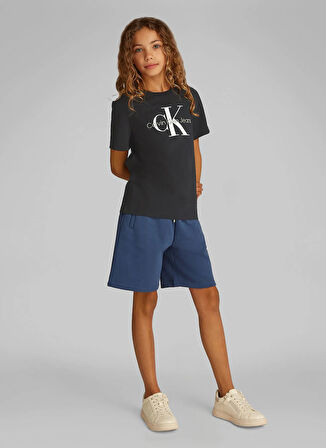 Calvin Klein Baskılı Siyah Erkek Çocuk T-Shirt IU0IU00676BEH