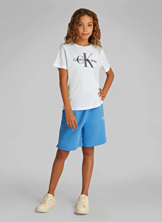 Calvin Klein Beyaz Erkek Çocuk T-Shirt
