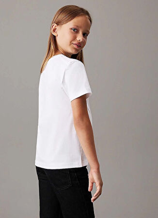 Calvin Klein Beyaz Erkek Çocuk T-Shirt