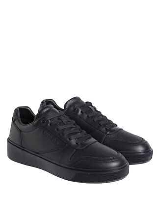 Calvin Klein Siyah Erkek Sneaker LOW TOP LACE UP BSKT LTH