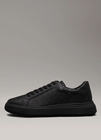 Calvin Klein Siyah Erkek Sneaker LOW TOP LACE UP LTH MONO