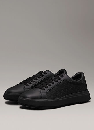 Calvin Klein Siyah Erkek Sneaker LOW TOP LACE UP LTH MONO