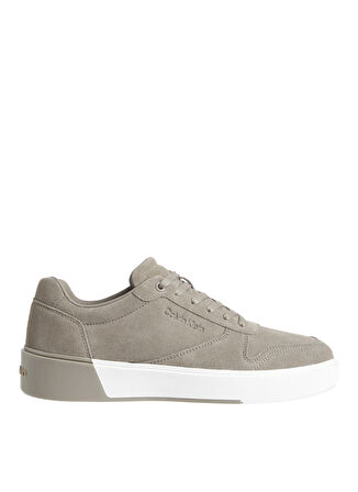 Calvin Klein Gri Erkek Sneaker LOW TOP LACE UP BSKT SUE