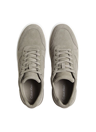 Calvin Klein Gri Erkek Sneaker LOW TOP LACE UP BSKT SUE