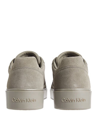 Calvin Klein Gri Erkek Sneaker LOW TOP LACE UP BSKT SUE