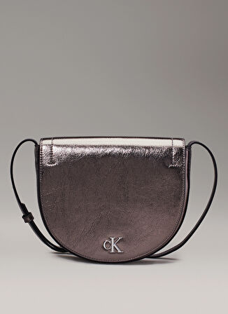 Calvin Klein Metalik 22x18,5x4 cm Kadın Çapraz Çanta K60K612730ADA