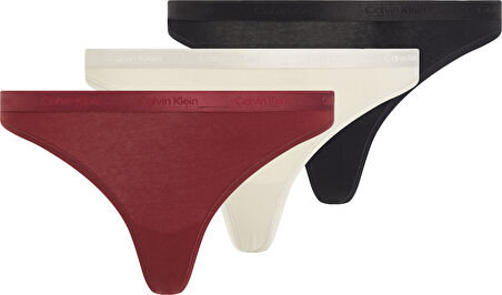 CALVIN KLEIN THONG 3PK Külot