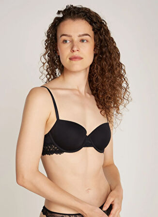 Calvin Klein Siyah Balenli Sütyen 000QF7577E CK WOMEN