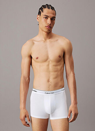 Calvin Klein Beyaz Erkek Boxer 000NB3963A100