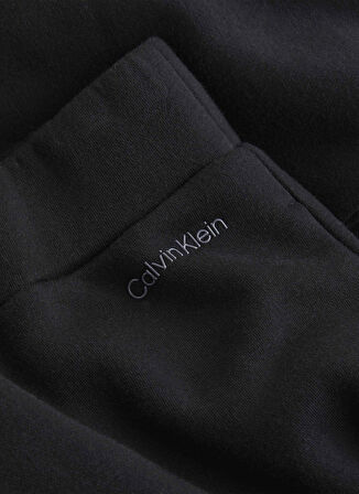 Siyah Kadın Yüksek Bel Standart Fit Eşofman Altı NANO LOGO JOGGER