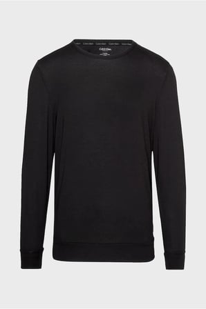 L/S SWEATSHIRT, P7A Erkek Siyah Sweatshirt