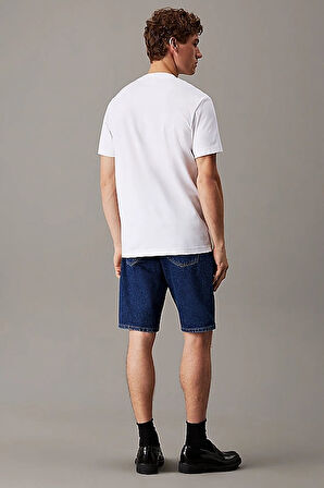 Erkek Ck Heavy Jersey T-Shirt - Beyaz | XS