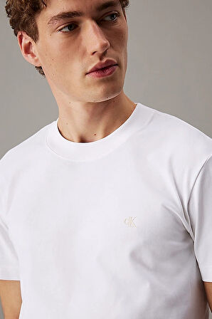 Erkek Ck Heavy Jersey T-Shirt - Beyaz | XS