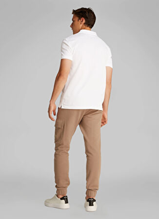 Calvin Klein Jeans Beyaz Erkek Polo T-Shirt J30J325664YAF MONOLOGO POLO