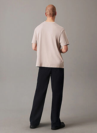 Calvin Klein Jeans Taş Erkek T-Shirt J30J327086PAN TEXTURED MONOLOGO TEE