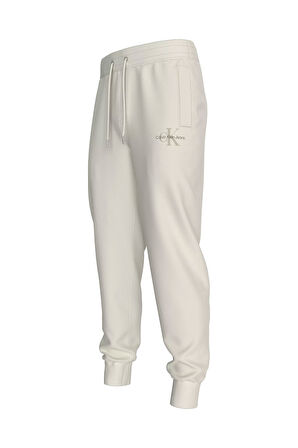 Erkek MONOLOGO HWK Eşofman Altı - Beyaz | L