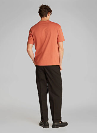 Calvin Klein Jeans Kahve Erkek T-Shirt J30J327107GAM BRISTLE MONOLOGO TEE