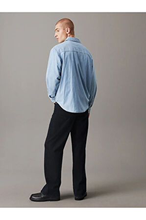 Calvin Klein Erkek Gömlek-J30J326559DENIM