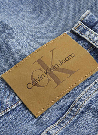 Calvin Klein Jeans Yüksek Bel Normal Paça Mom Fit Mavi Kadın Denim Pantolon J20J2245131A4