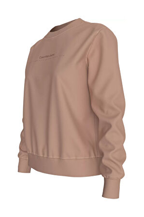Kadın INSTITUTIONAL Crewneck Sweatshirt - Pudra Pembe | XS