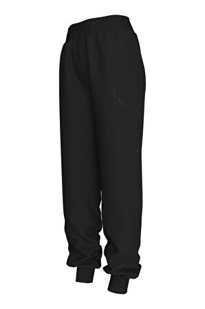 Kadın CK RAISED Kabartma Logolu Jogger Eşofman Altı - Siyah | XL