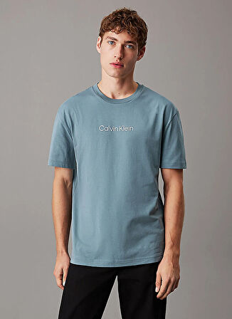 Calvin Klein Mavi Erkek T-Shirt K10K111346CFQ