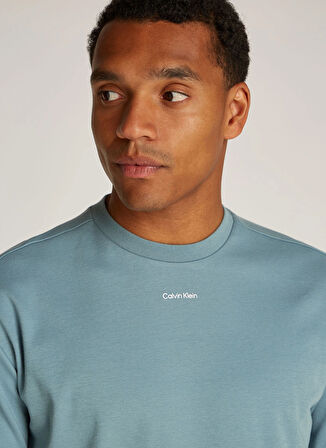Calvin Klein Mavi Erkek T-Shirt K10K112487CFQ