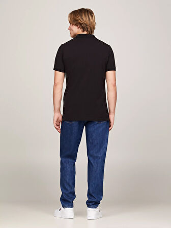 Erkek Tjm Slim Pat Polo T-Shirt - Siyah | S