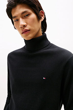 Erkek Regular Fit Kaşmir Karışımlı Balıkçı Yaka Kazak - Siyah | XS