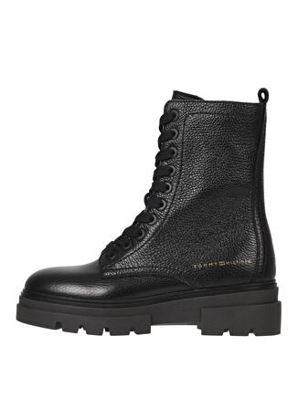 Tommy Hilfiger Deri Siyah Kadın Bot FW0FW06732BDS