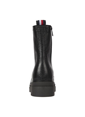 Tommy Hilfiger Deri Siyah Kadın Bot FW0FW06732BDS