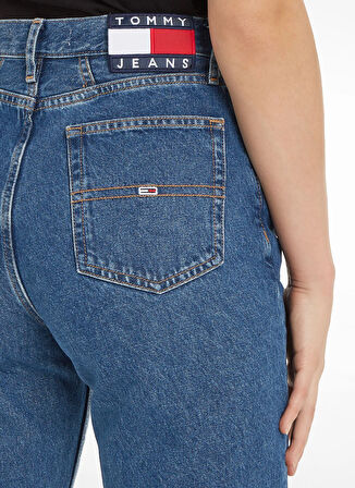 İndigo Kadın Yüksek Bel Mom Fit Denim Pantolon DW0DW147081A5