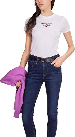 tommy hilfiger beyaz kadın tişört