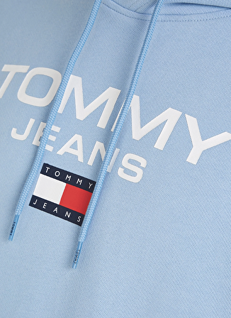 Tommy Jeans Kapüşon Yaka Mavi Erkek Sweatshırt DM0DM15692C3R_TJM REG ENTRY HOODIE