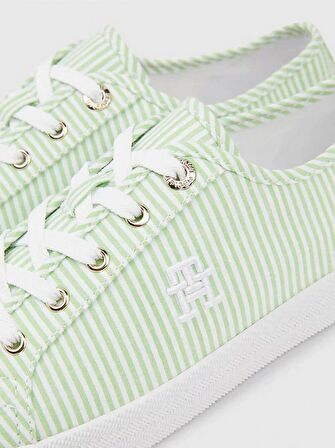 Essential Sneaker in Seersucker