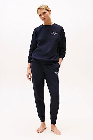 Kadın Th Manşetli Lounge Jogger Eşofman Altı - Lacivert | L