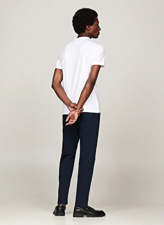 Tommy Hilfiger Bisiklet Yaka Beyaz Erkek T-Shirt MW0MW33202YBR