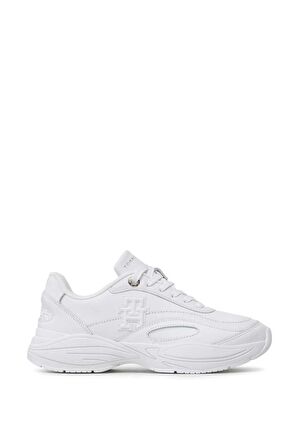 Kadın Tommy Hilfiger Casual Leather Runner Kadın Sneaker FW0FW07385
