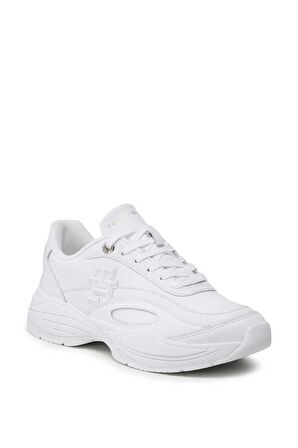 Kadın Tommy Hilfiger Casual Leather Runner Kadın Sneaker FW0FW07385