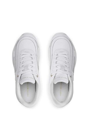 Kadın Tommy Hilfiger Casual Leather Runner Kadın Sneaker FW0FW07385